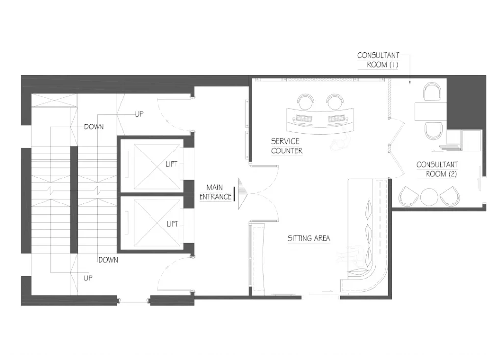 鄭明明 蒙妮坦美容中心 CMM Beauty House Design Floor Plan