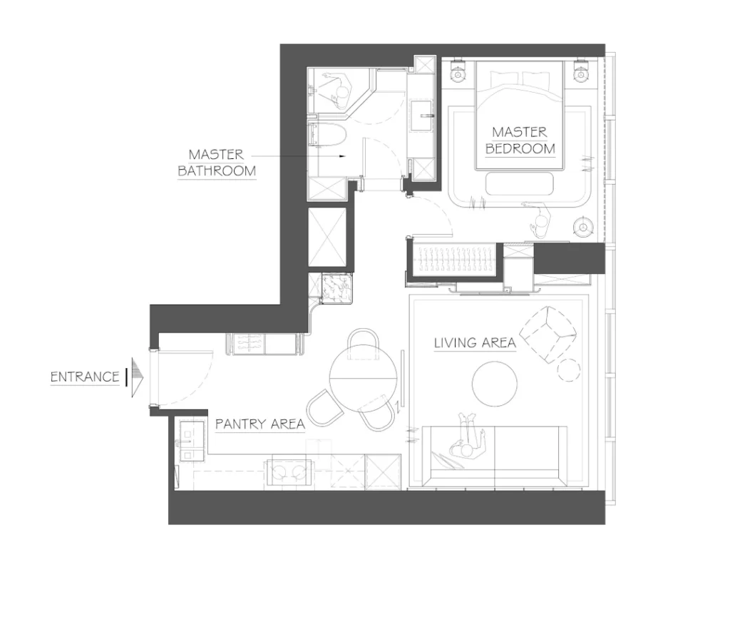 Convention Plaza Apartments Floor Plan